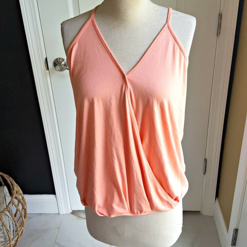 NEW! CROSS FRONT Tank CAMISOLE TOP SZ L